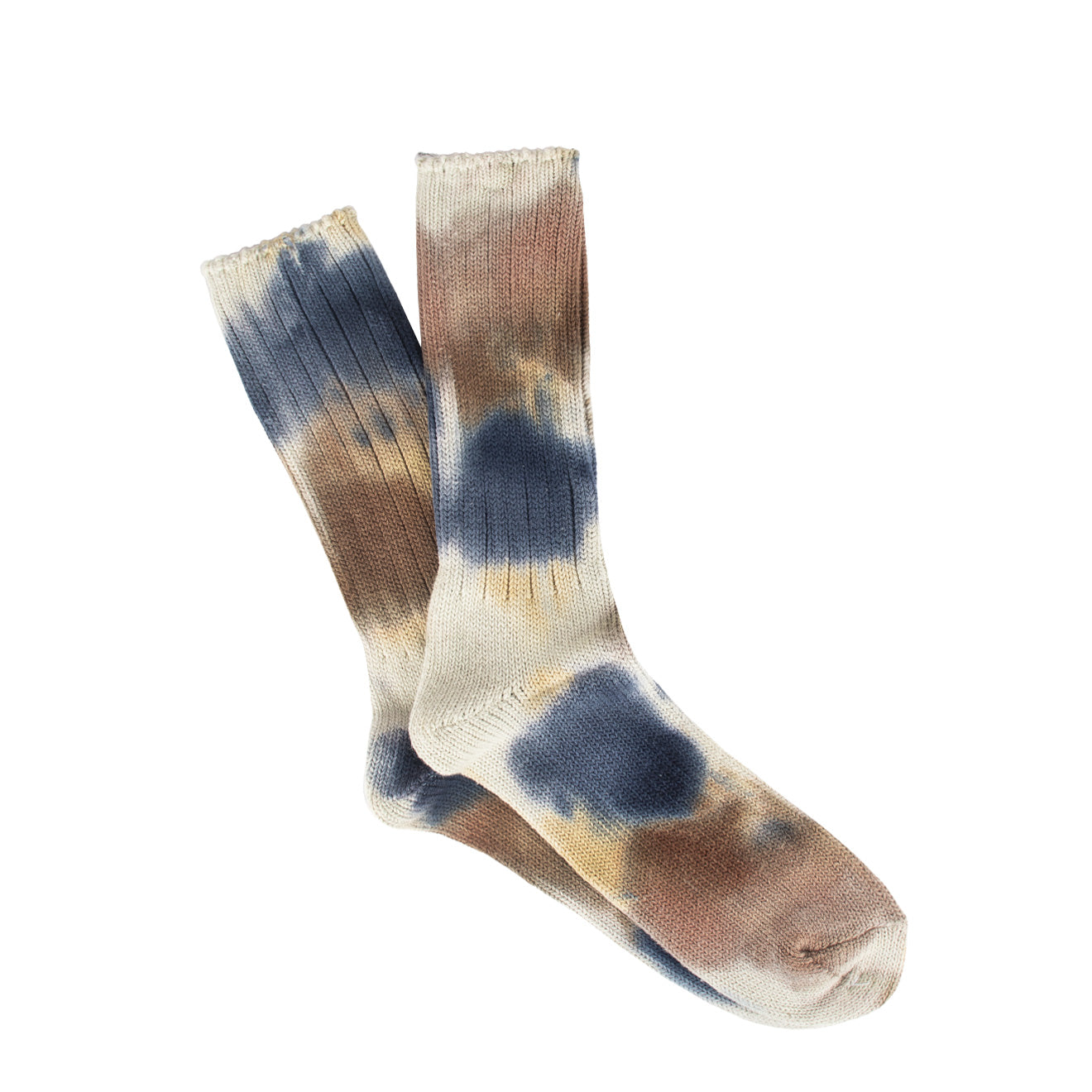 Anonymous Ism Scatter Dye Crew Socks Navy Melange Anonymous Ism