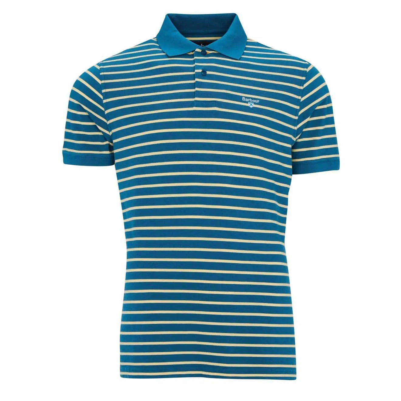 Barbour Styhead Stripe Polo Lyons Blue Barbour