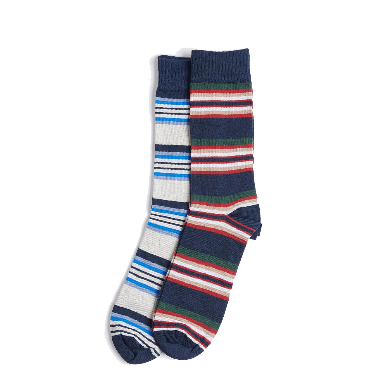 Barbour Summer Stripe 2 Pack Socks Navy Mix Barbour