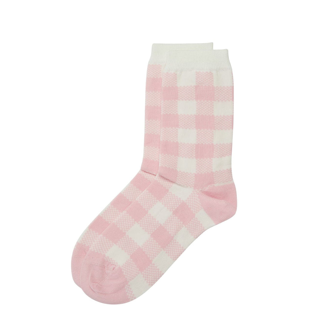 Barbour Womens Gingham Socks Dewberry Parasol Store