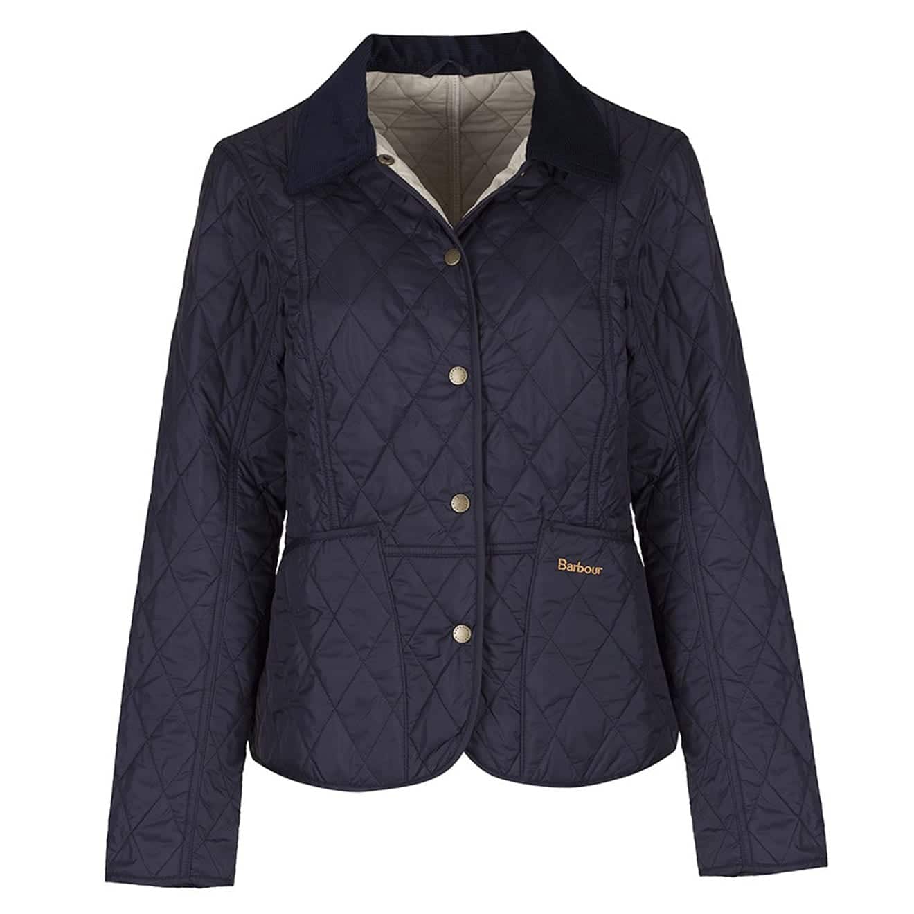 Barbour Womens Summer Liddesdale Jacket Navy / Pearl - Parasol Store