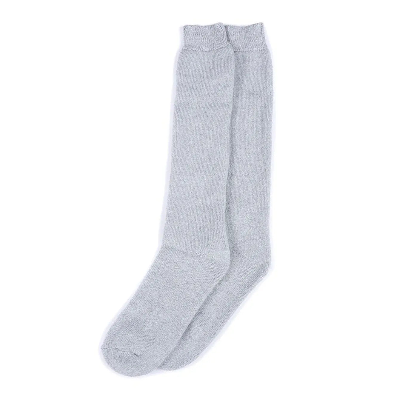 Barbour Womens Wellington Knee Socks Light Grey Barbour