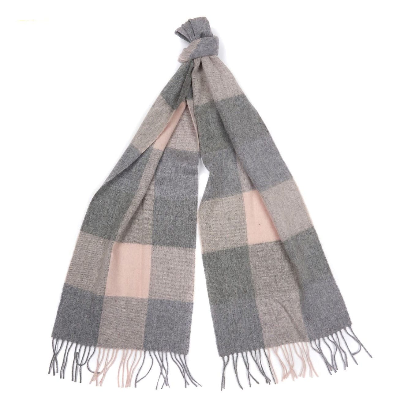 Barbour Womens Wilton Scarf Pink / Grey Barbour