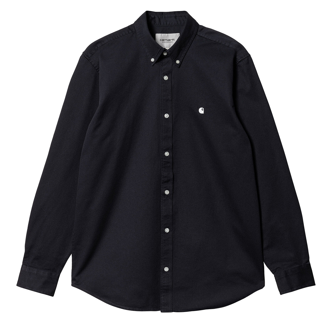 Carhartt WIP L/S Madison Shirt Dark Navy / White Carhartt WIP