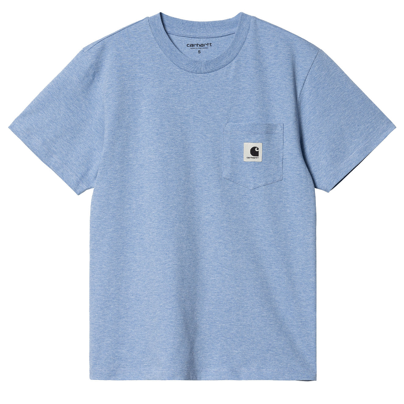 Carhartt WIP Womens S/S Pocket T-Shirt Piscine Heather Carhartt WIP