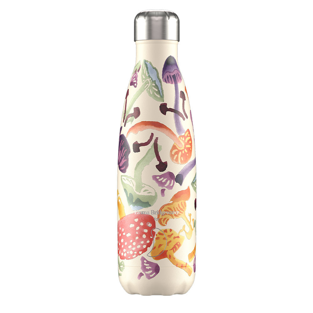 Chillys 500ml Water Bottle Emma Bridgewater Wild Mushrooms Chillys Bottles