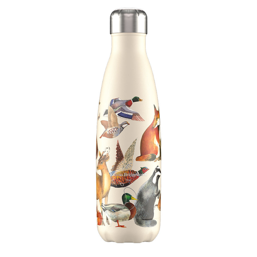 Chillys 500ml Water Bottle Emma Bridgewater Woodland Animals Chillys Bottles