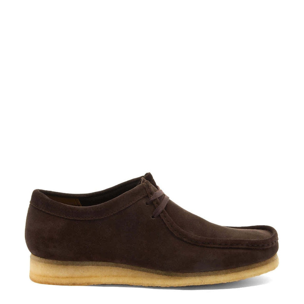 Clarks wallabees 2024 dark brown