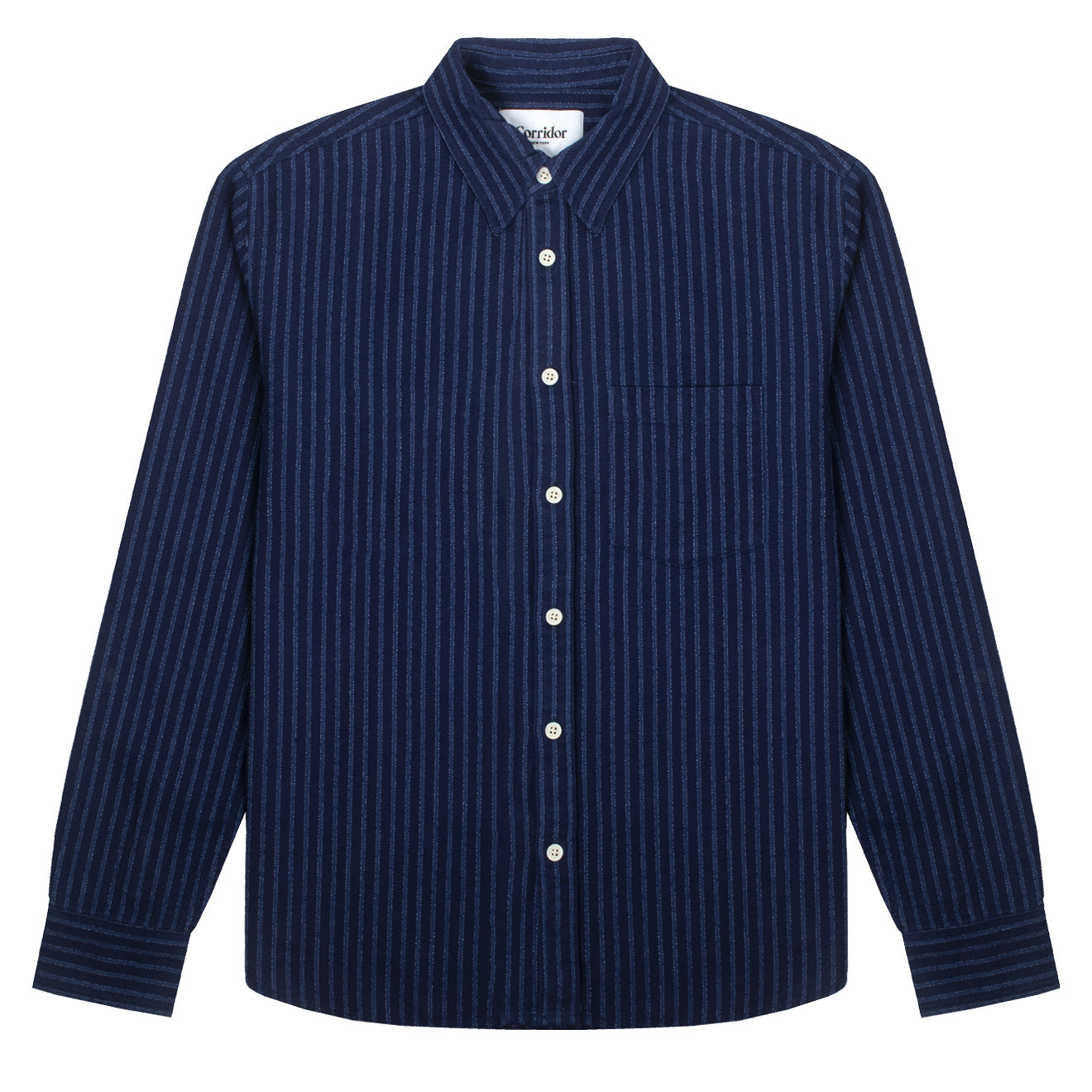 Corridor Indigo Bengal Stripe Shirt Navy Corridor