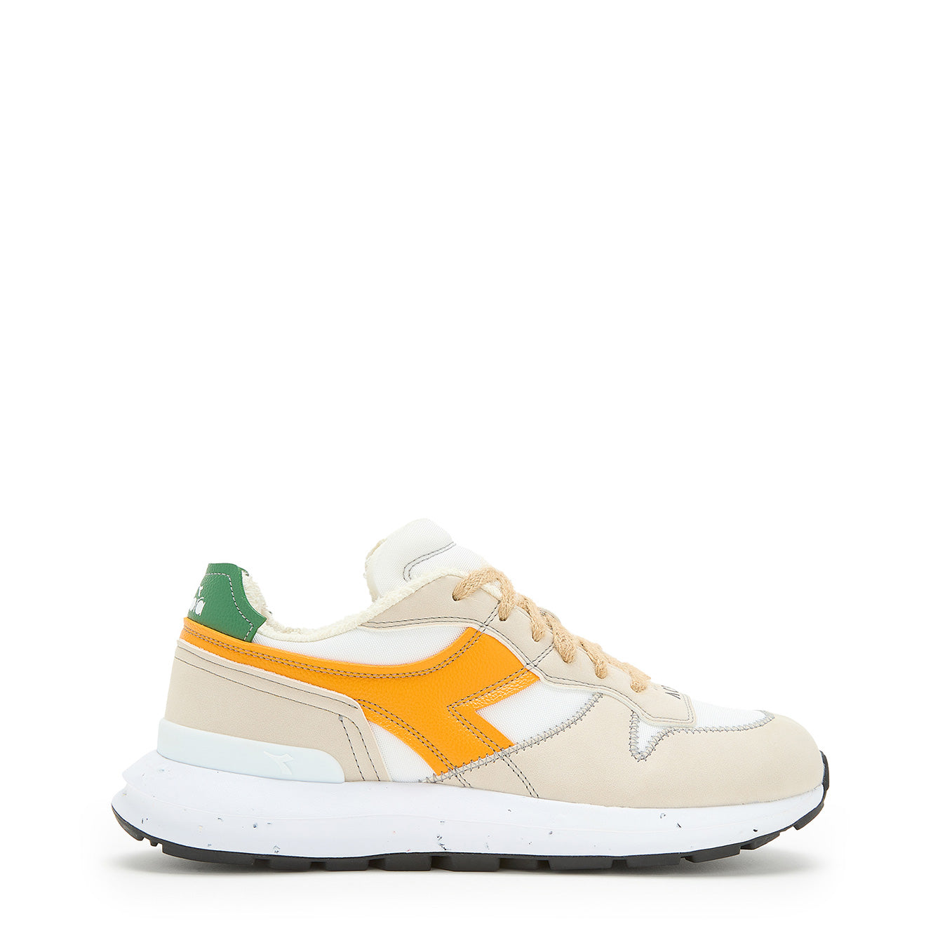 Diadora Women Kmaro 42 ACBC Trainers Super White / Cadmium Yellow Diadora