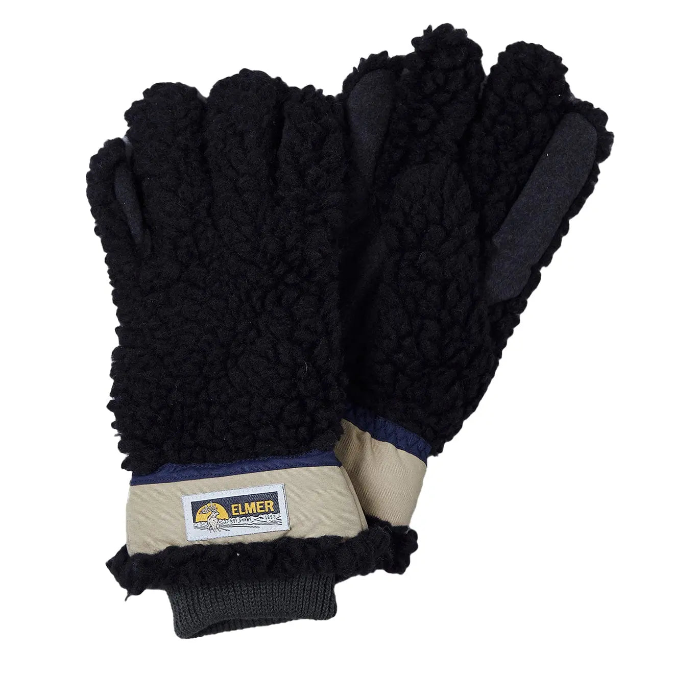 Elmer Gloves Wool Pile 5 Finger Glove Black Elmer Gloves