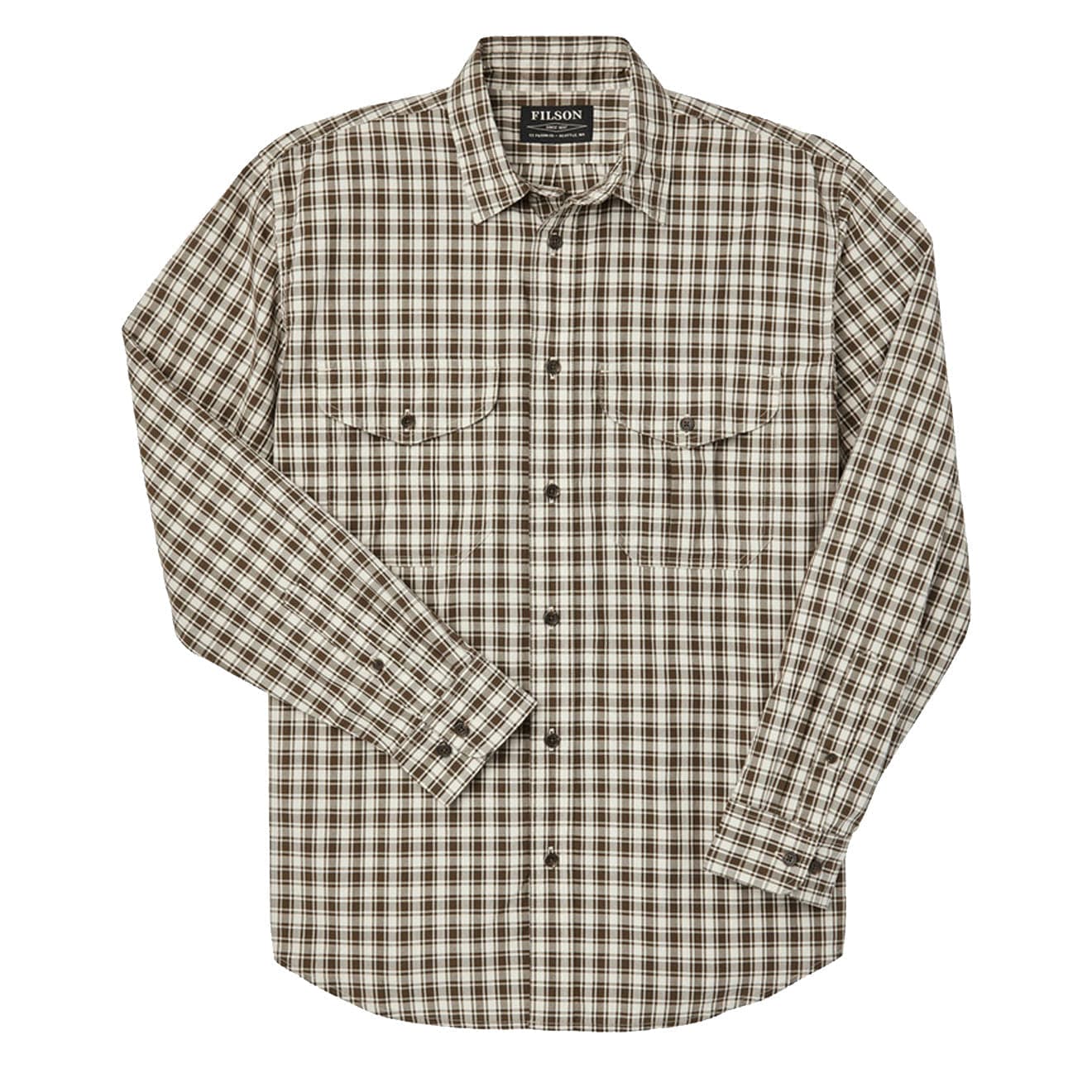 Filson Feather Cloth Shirt Natural / Dark Olive Filson