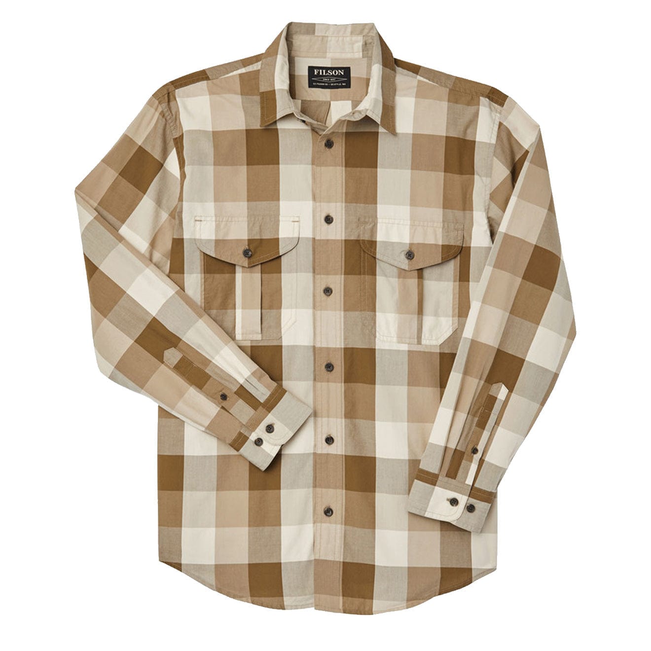 Filson Feather Cloth Shirt Tan Olive Khaki Filson