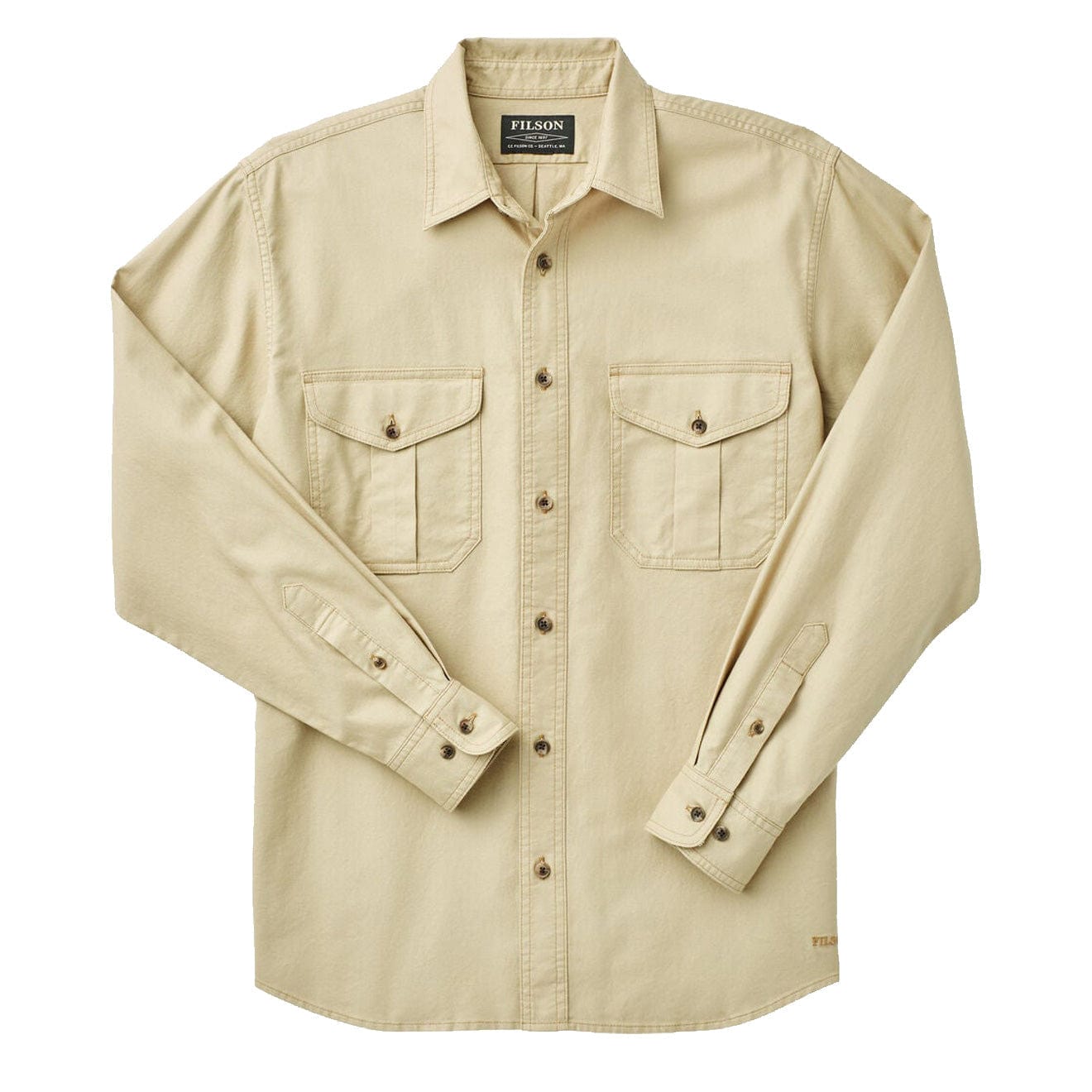 Filson Lightweight Alaskan Guide Shirt Light Khaki Filson