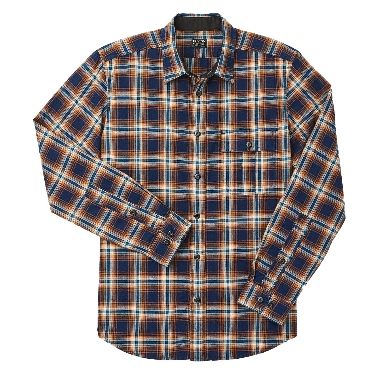 Filson Rustic Oxford Shirt Indigo Rust Filson