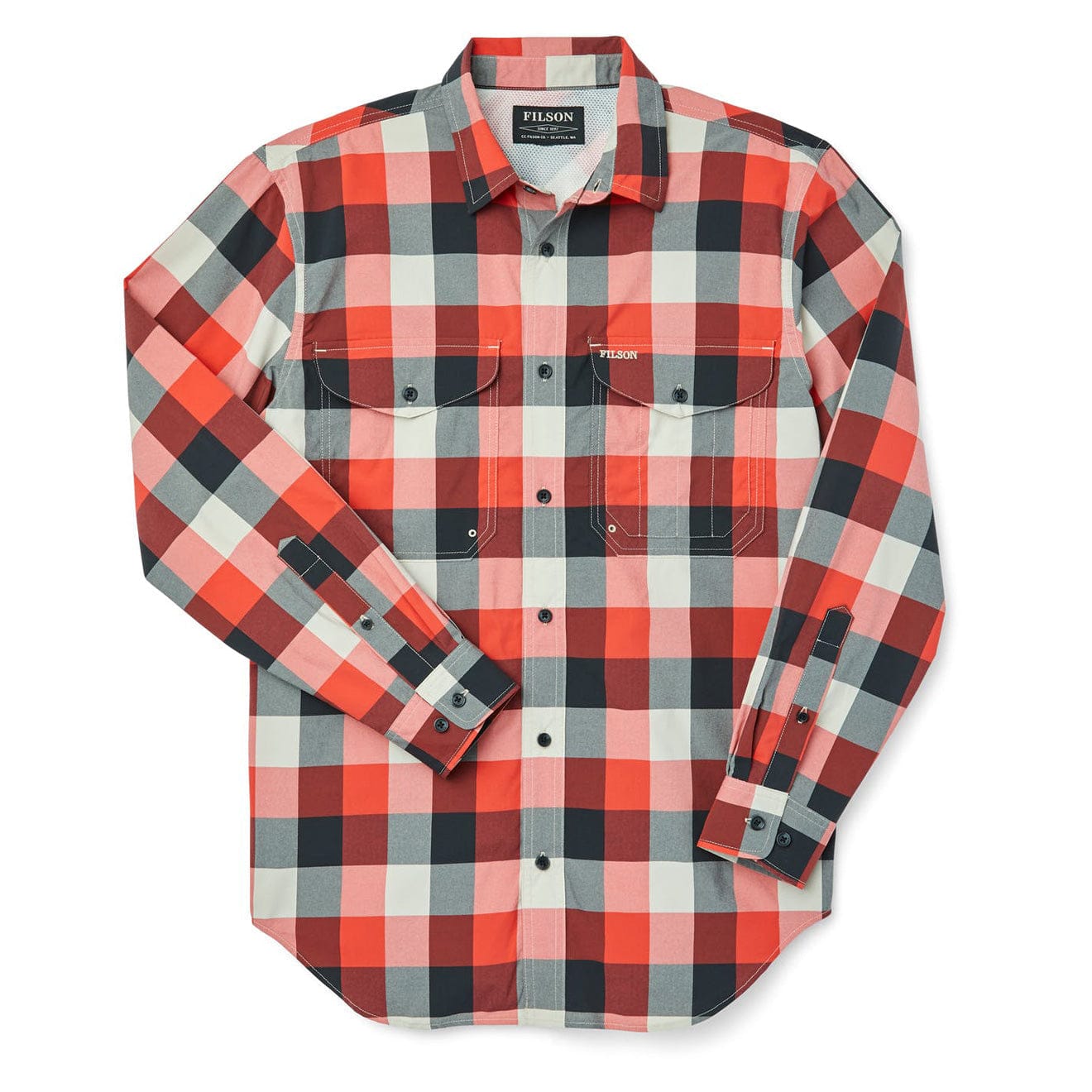 Filson Twin Lakes Sport Shirt Red / Black / Cream Filson