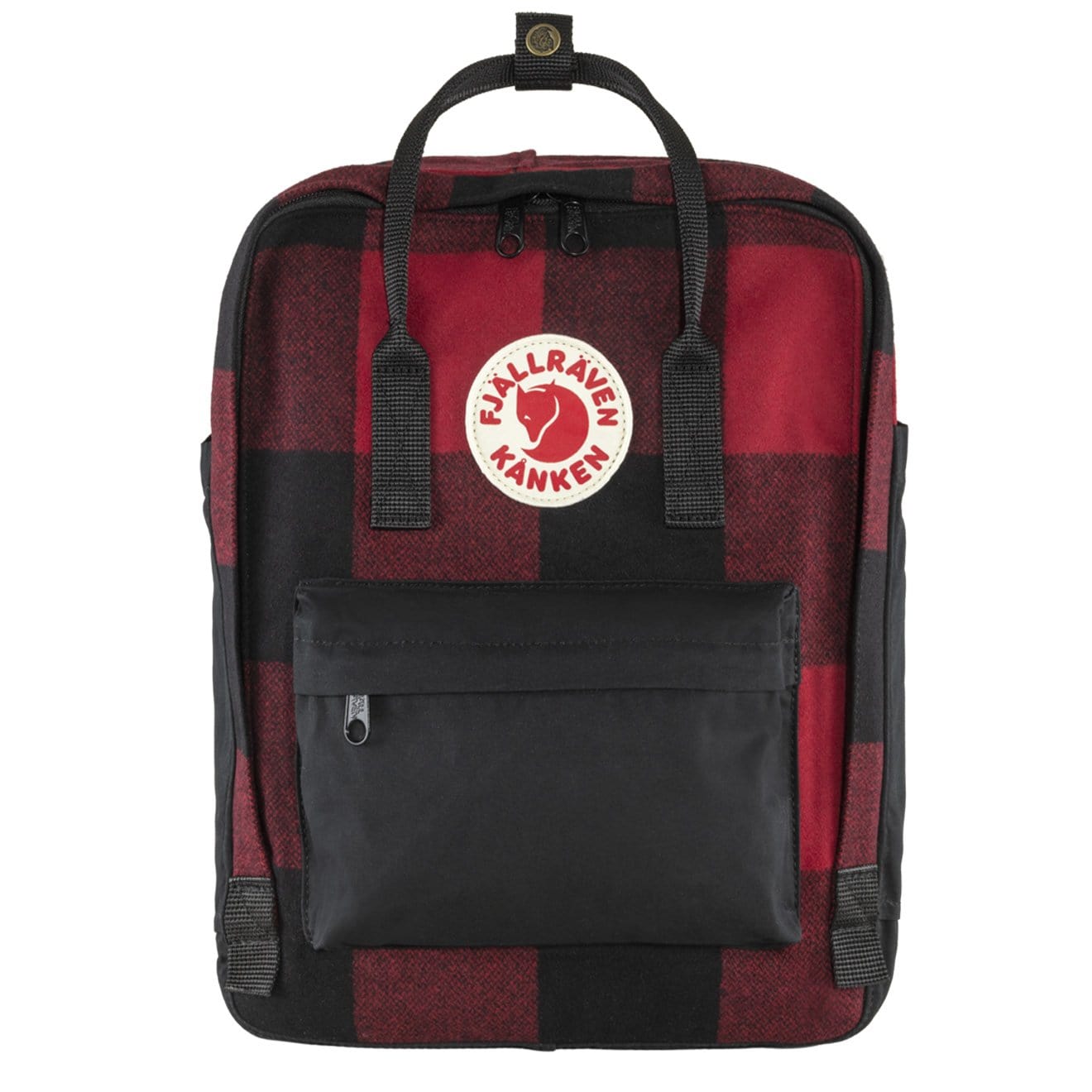 Fjallraven Kanken Re-Wool Red / Black Fjallraven Kanken Bags