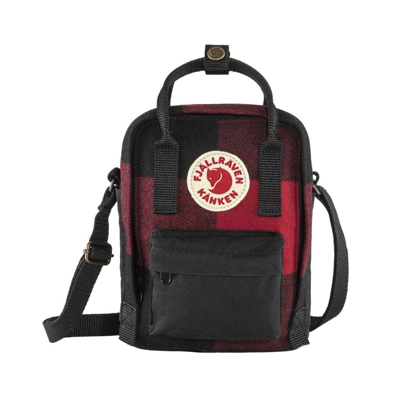 Fjallraven Kanken Re-Wool Sling Red-Black Fjallraven Kanken Bags