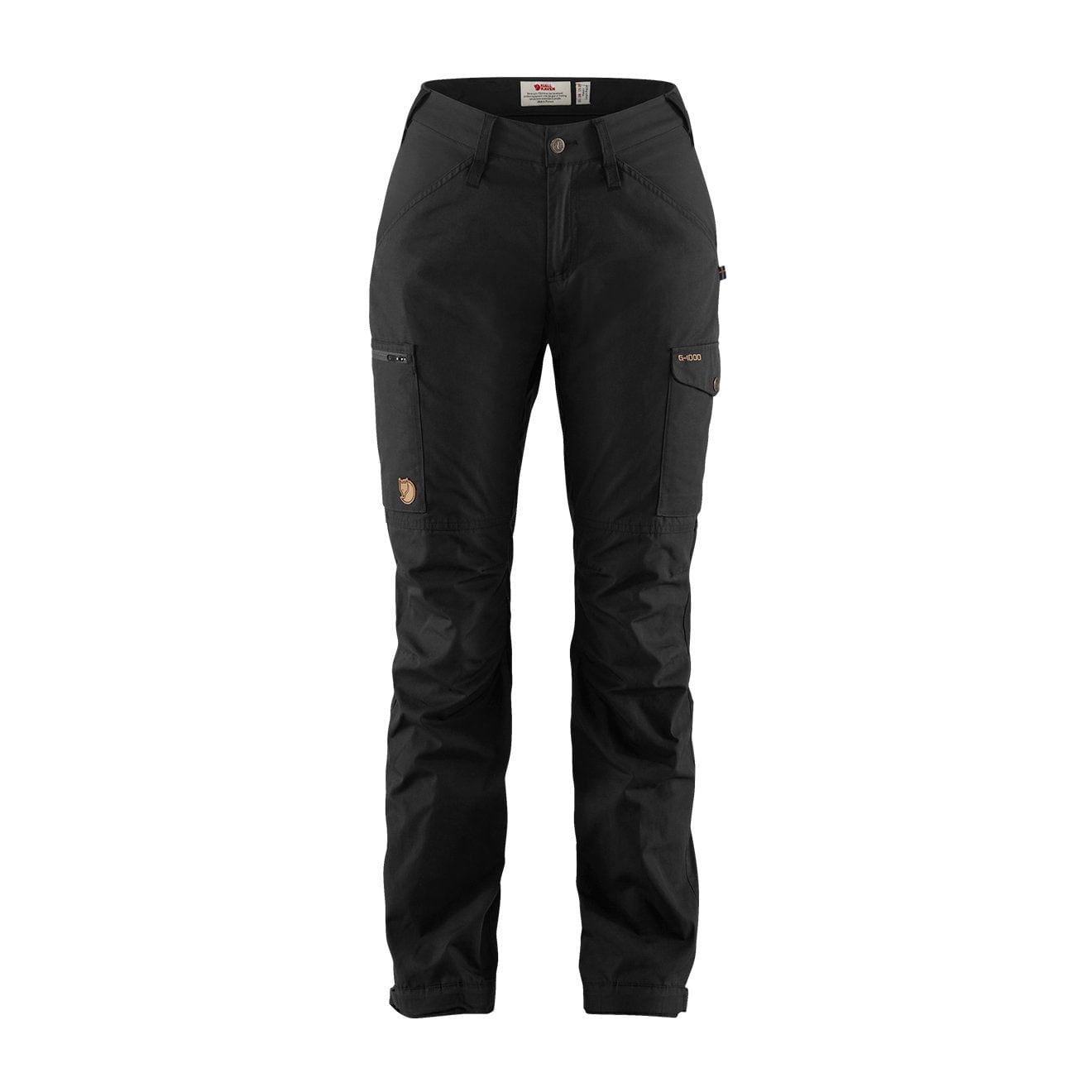 Fjallraven Womens Kaipak Curved Trousers Black Fjallraven