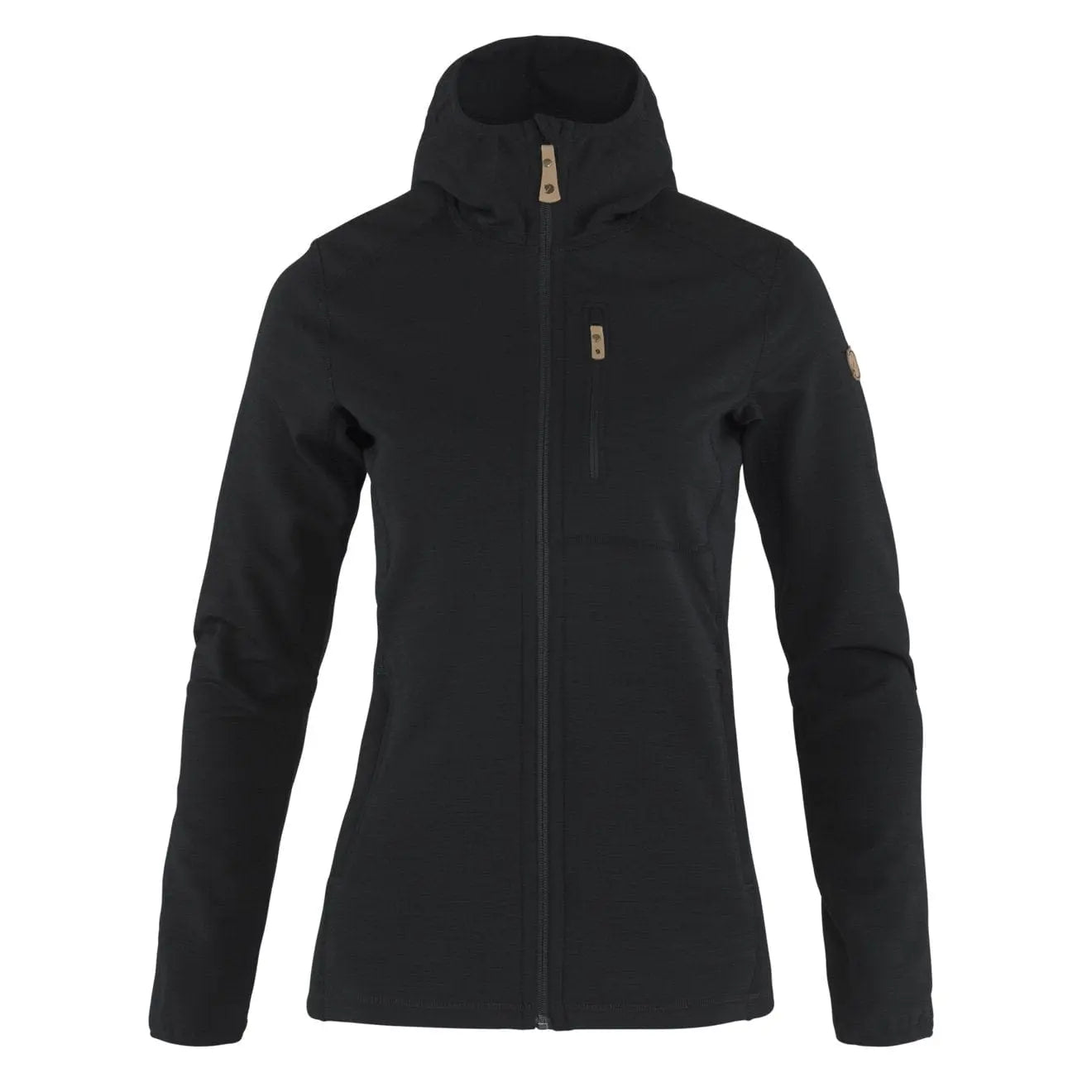 Fjallraven Womens Keb Fleece Hoodie Black Fjallraven