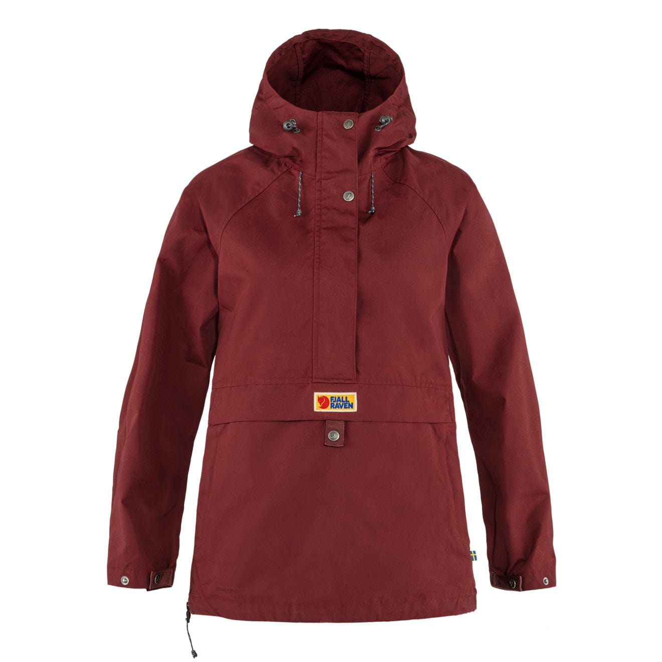 Fjallraven Womens Vardag Anorak Bordeaux Red Fjallraven