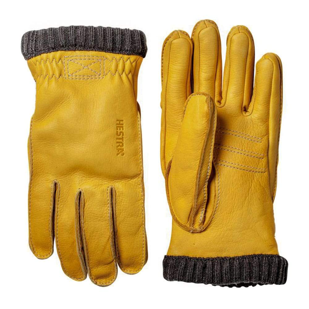 Hestra Deerskin Primaloft Rib Gloves Natural Yellow Hestra