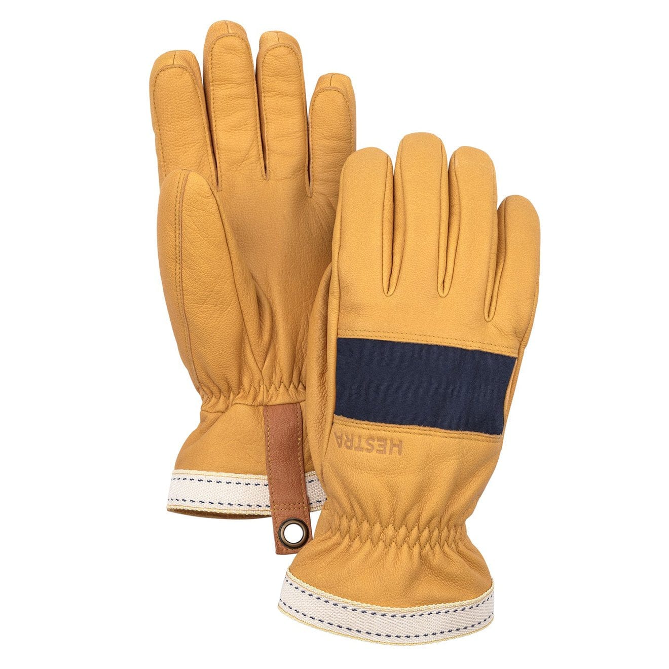 Hestra Njord Gloves Navy / Natural Brown Hestra