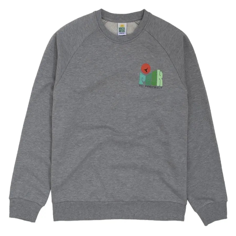 Hikerdelic Peak Dove Sweatshirt Grey Marl Hikerdelic