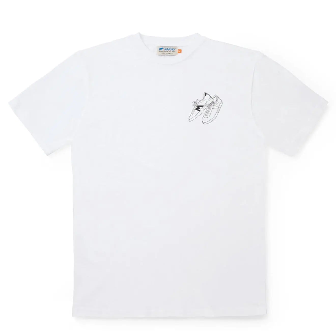 Karhu Trampas Sneakers T-Shirt White / Black | Parasol Store