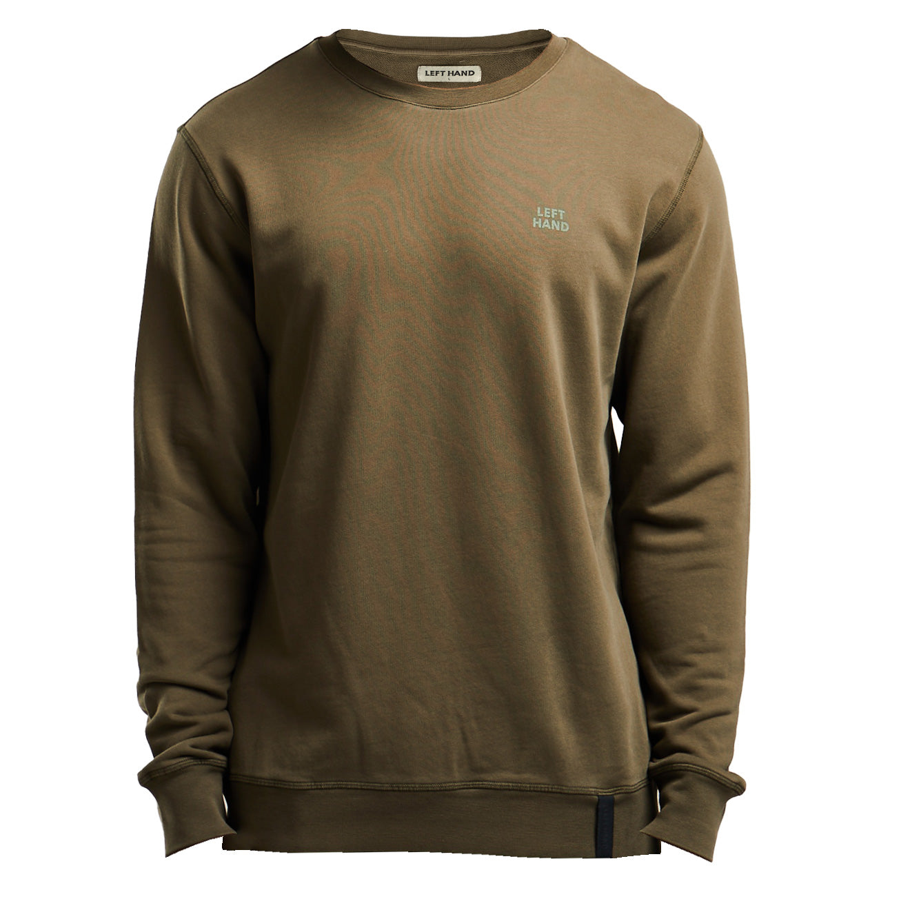 Left Hand Crew Sweatshirt Olive Left Hand