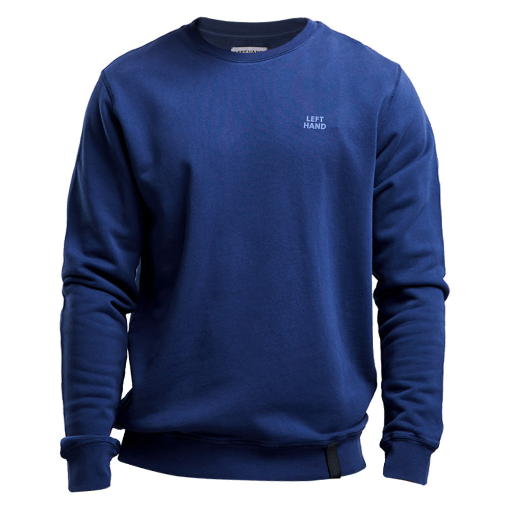 Left Hand Crew Sweatshirt Navy Left Hand