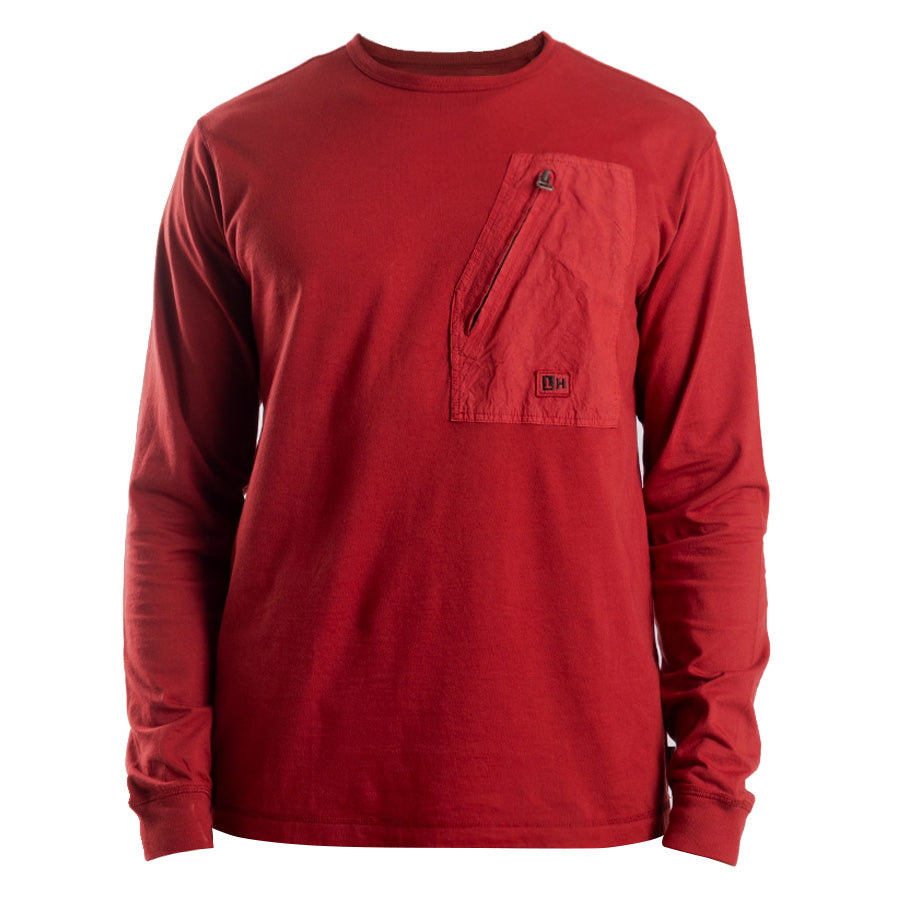 Left Hand L/S Pocket Tee Burgundy Left Hand