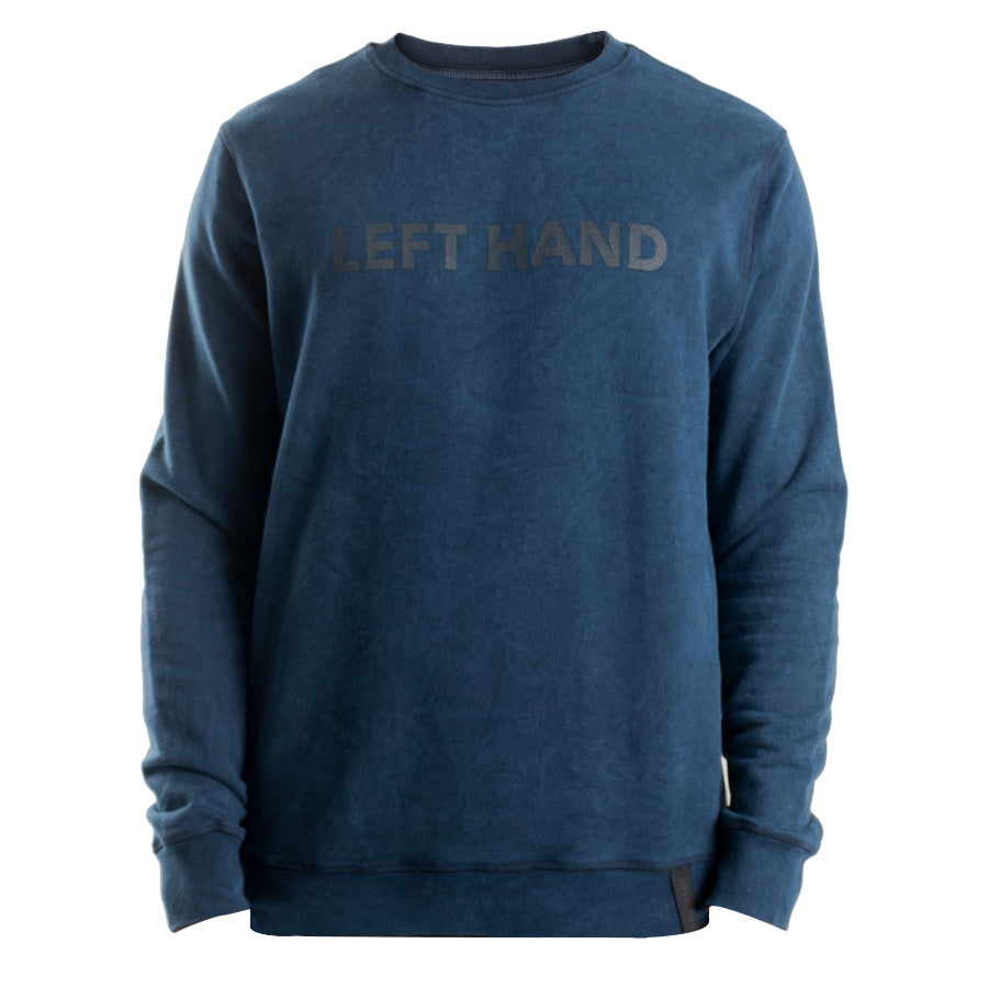 Left Hand Special Dye Crew Sweatshirt Navy Left Hand