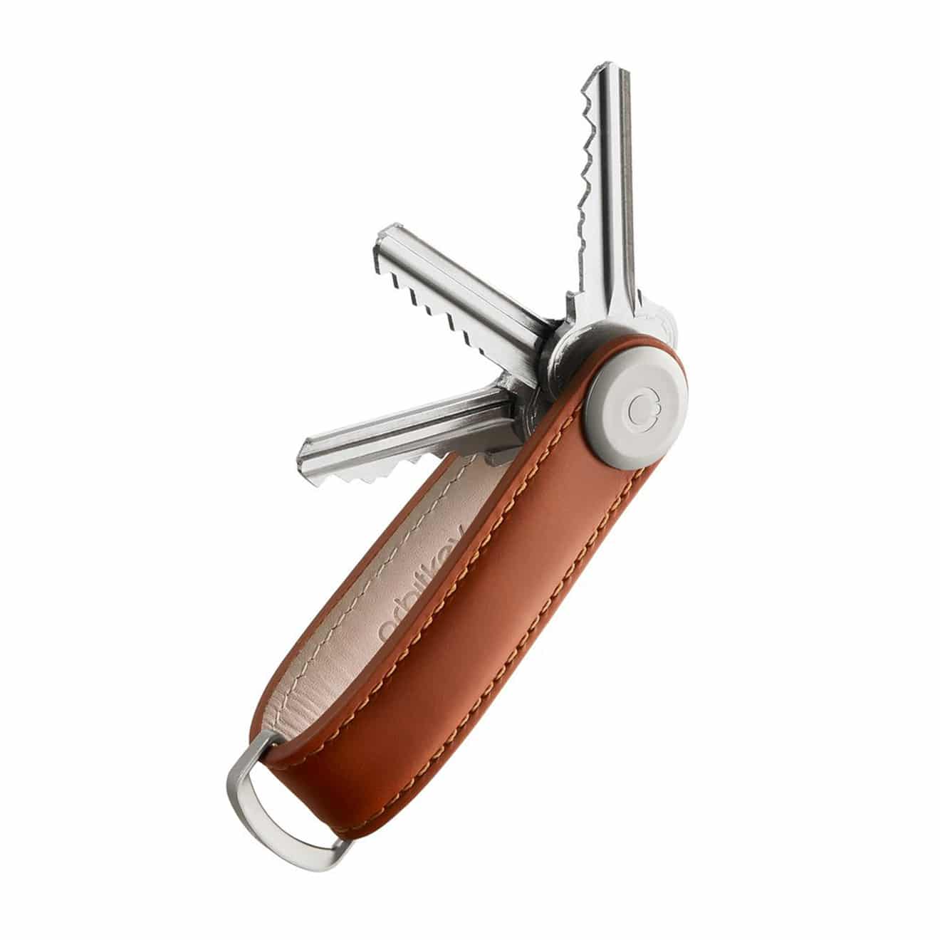 Orbitkey 2.0 Leather Keyring Cognac / Tan - Parasol Store