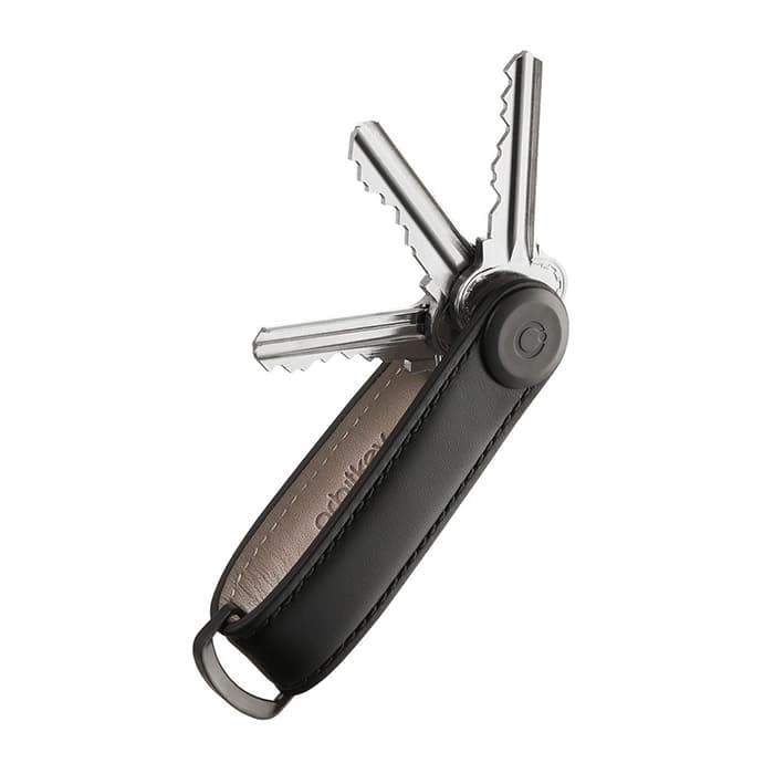 Orbitkey 2.0 Leather Keyring All Black - Parasol Store