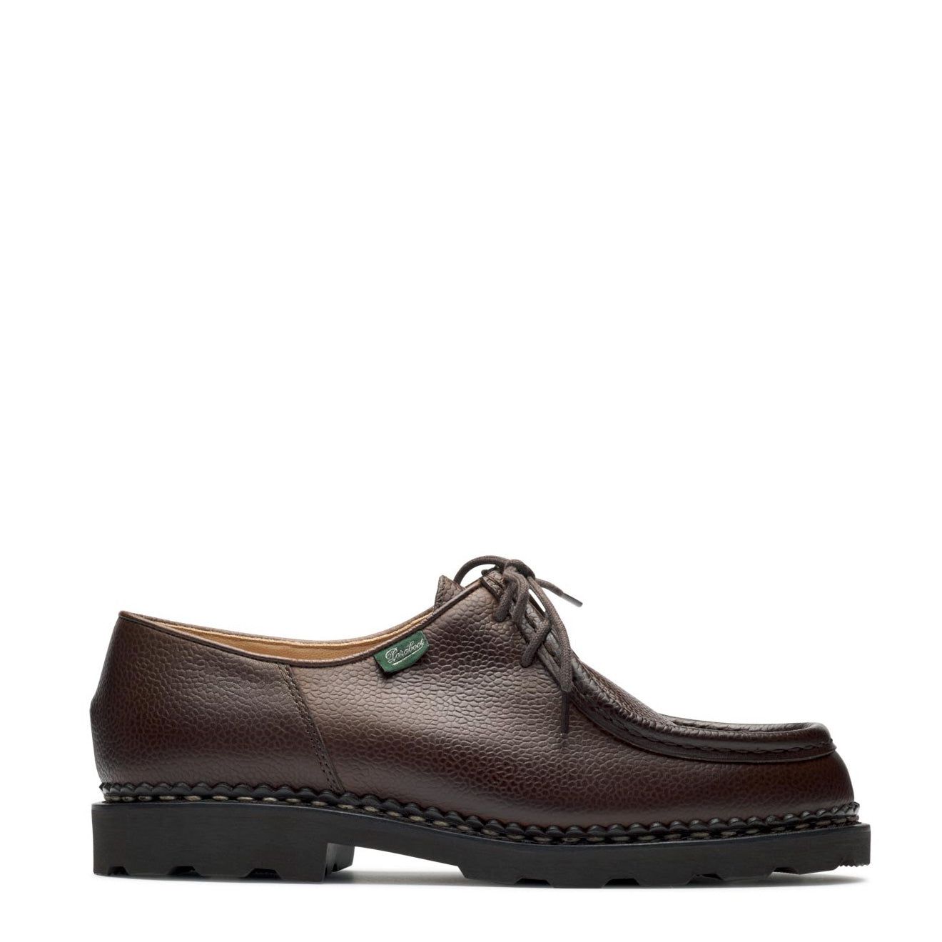 Paraboot Michael Shoe Grained Brown Leather Paraboot