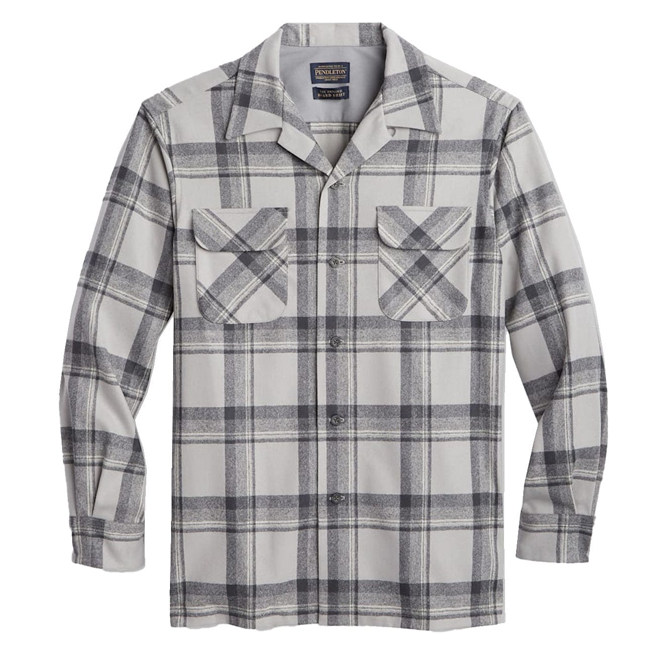 Pendleton Board Shirt Grey Mix Plaid Pendleton