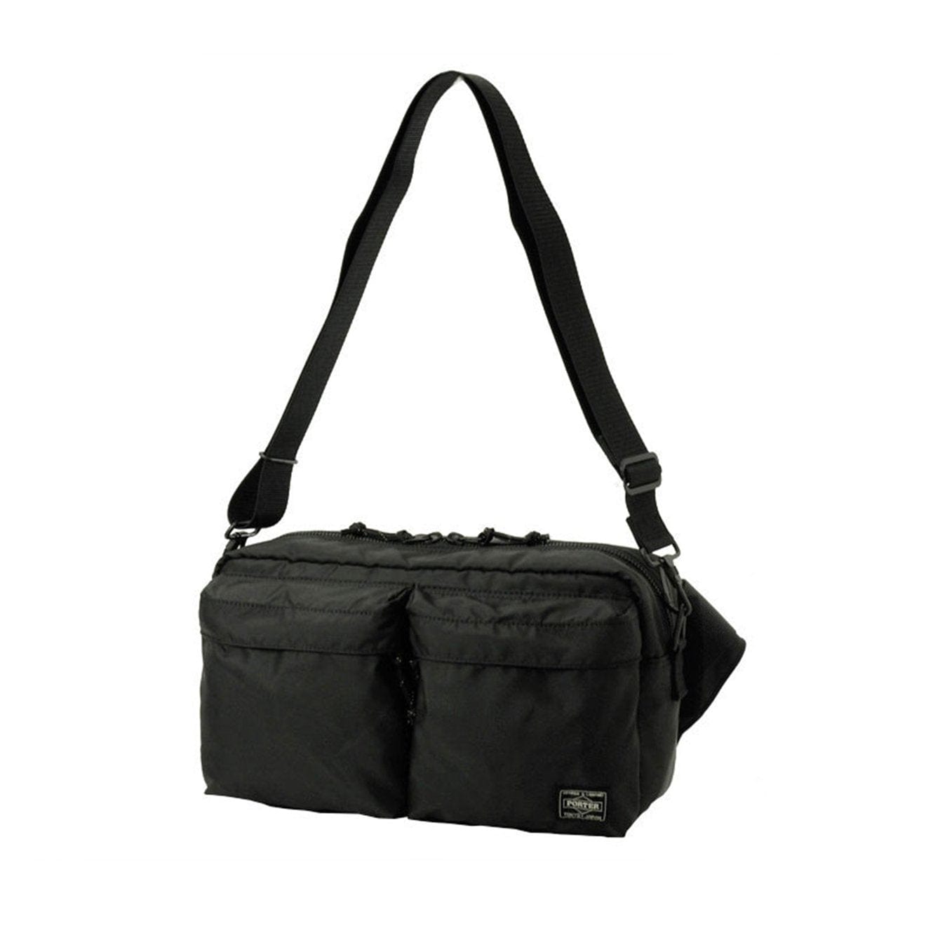 Porter-Yoshida and Co Force 2-Way Waist Bag Black - Parasol Store