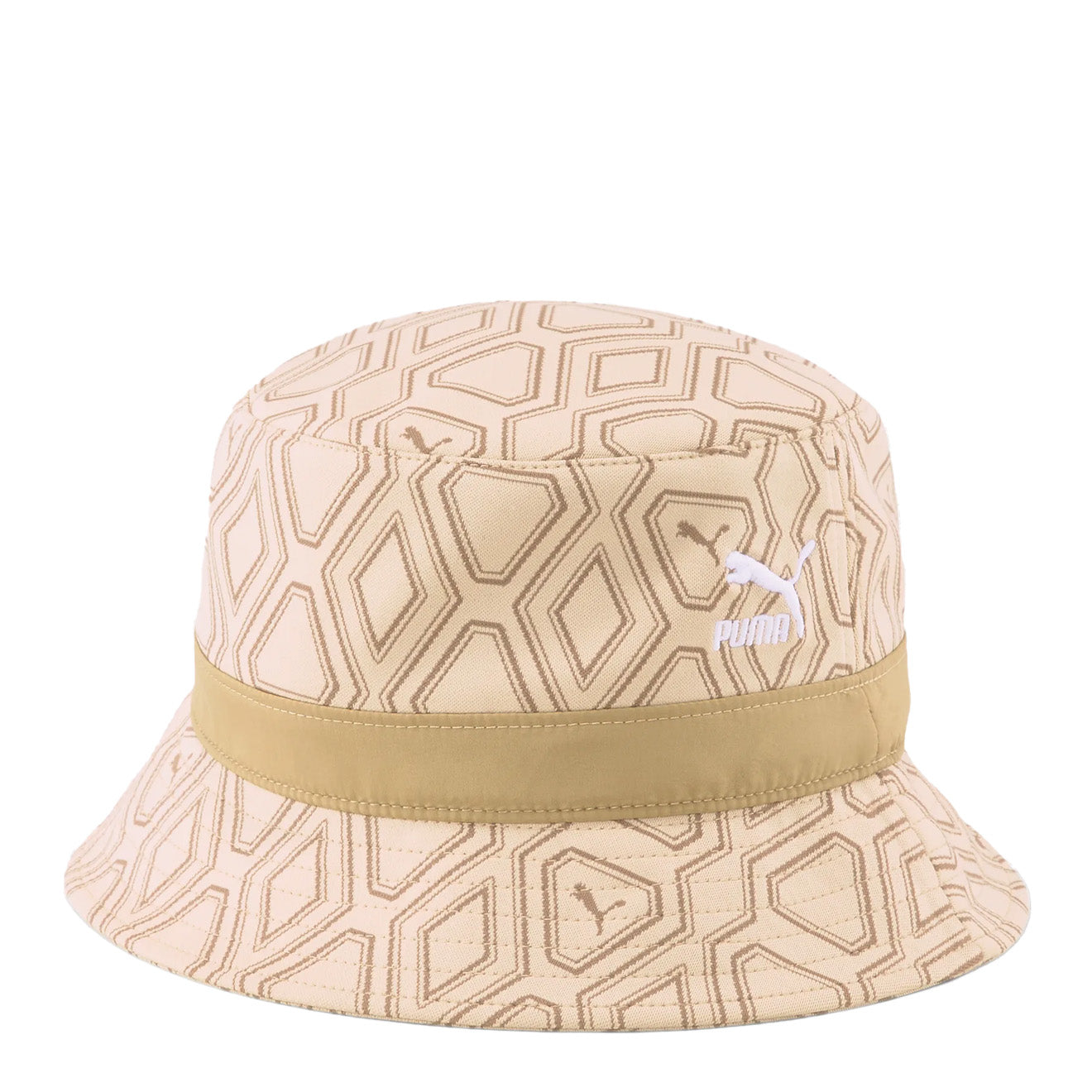 Puma Womens Luxe Sport Bucket Hat Light Sand / Tigers Eye / AOP Puma