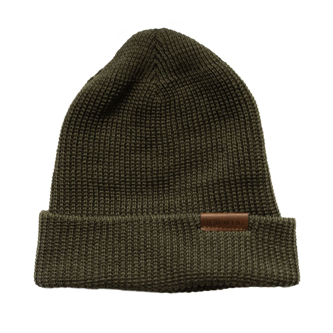 Red Wing Merino Wool Beanie Hat Olive | Parasol Store