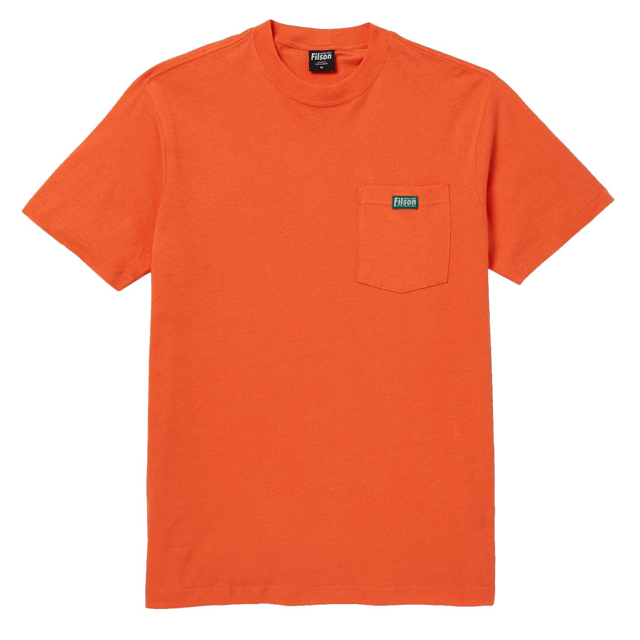 Filson S/S Ranger Solid One Pocket T-Shirt Fast Track Blaze Orange Filson