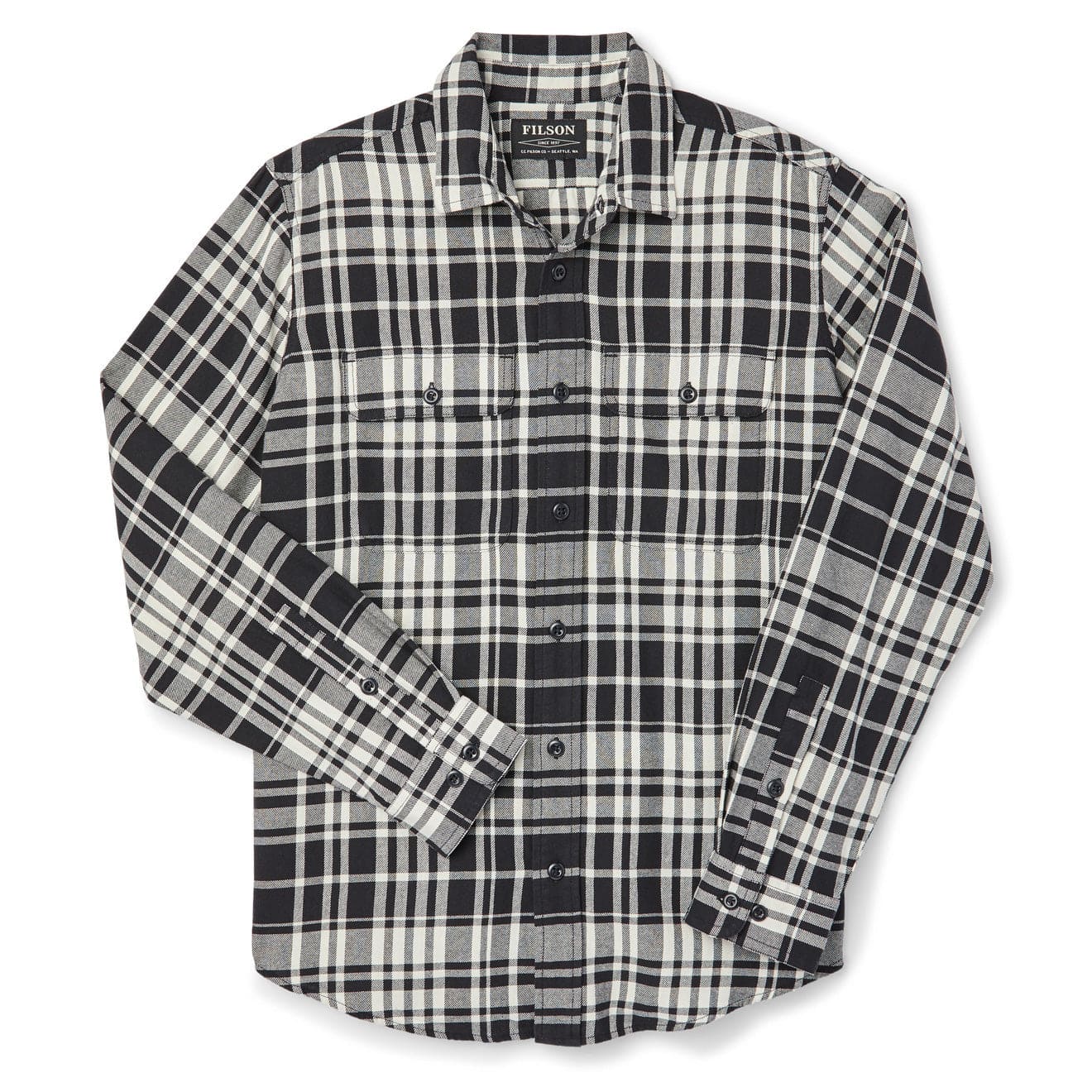 Filson Scout Shirt Black / Cream Filson