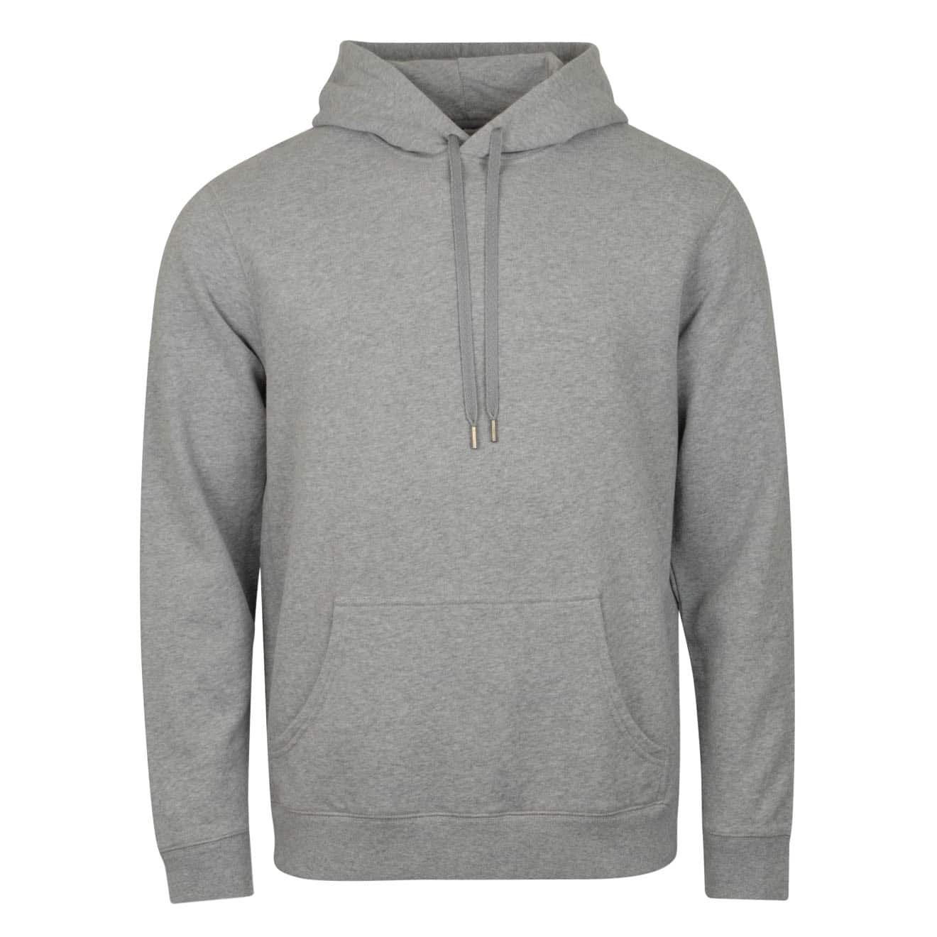 Sunspel Loopback Overhead Hoody Grey Melange Sunspel