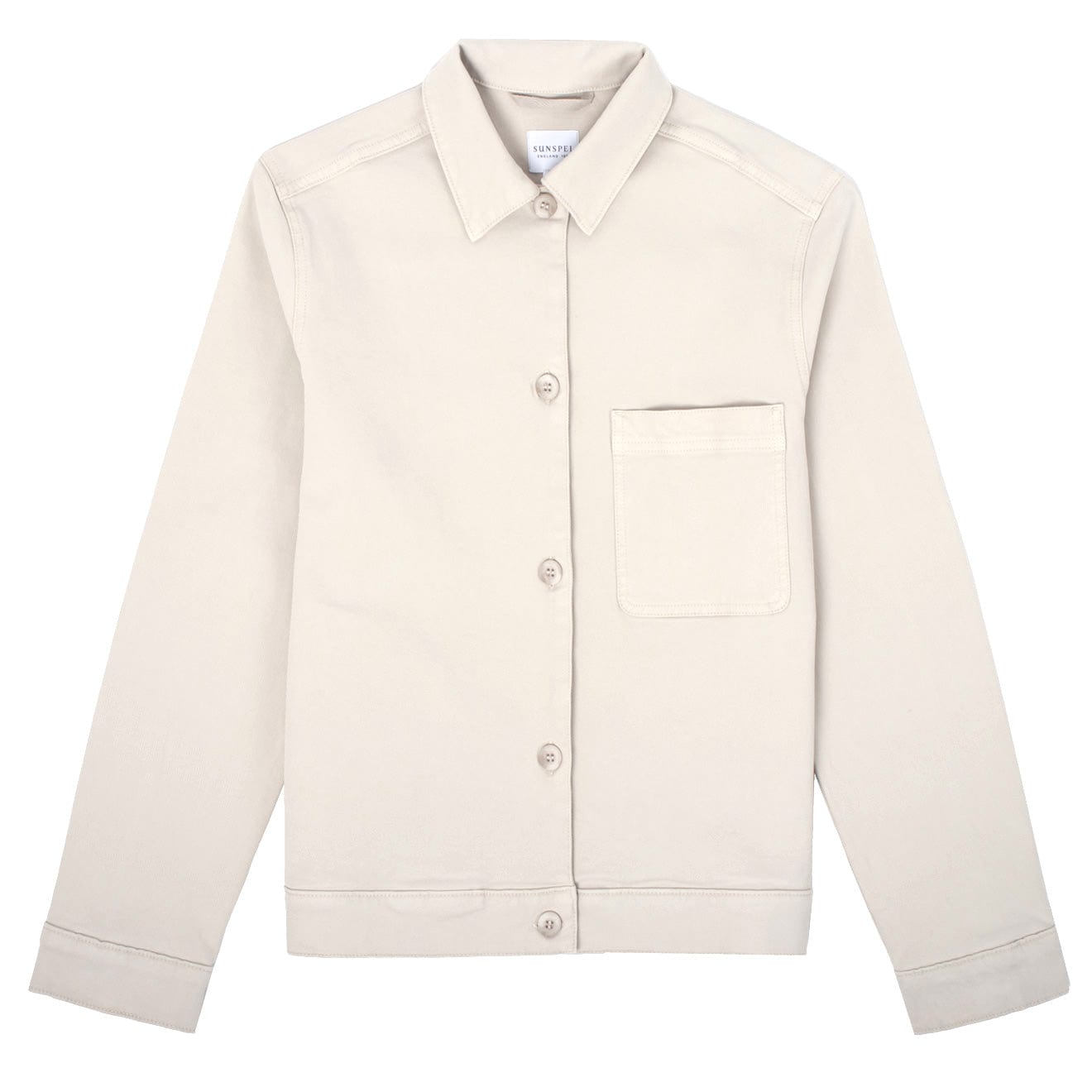 Sunspel Womens Chore Jacket Chalk Sunspel