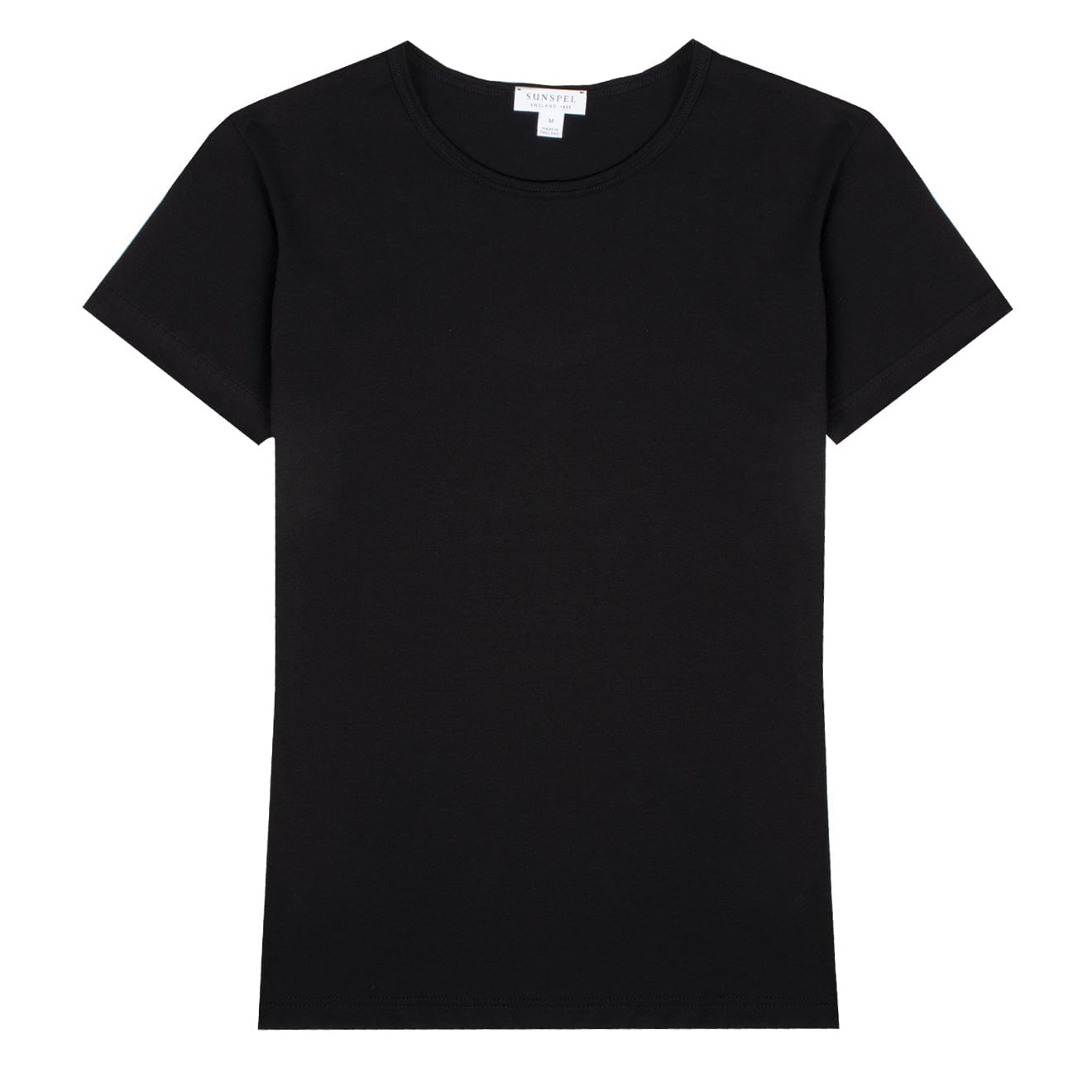 Sunspel Womens Classic T-Shirt Black Sunspel