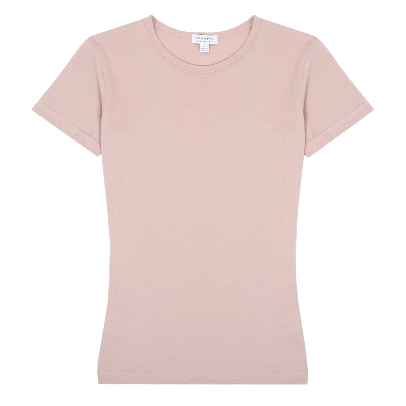 Sunspel Womens Classic T-Shirt Shell Pink Sunspel