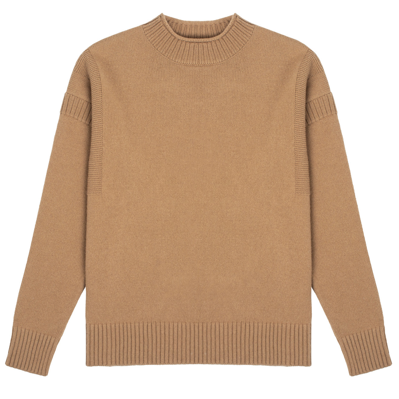 Sunspel Womens Fisherman Jumper Camel Sunspel