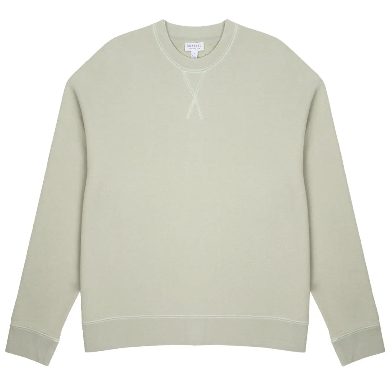 Sunspel Womens Loopback Sweatshirt Pistachio Sunspel