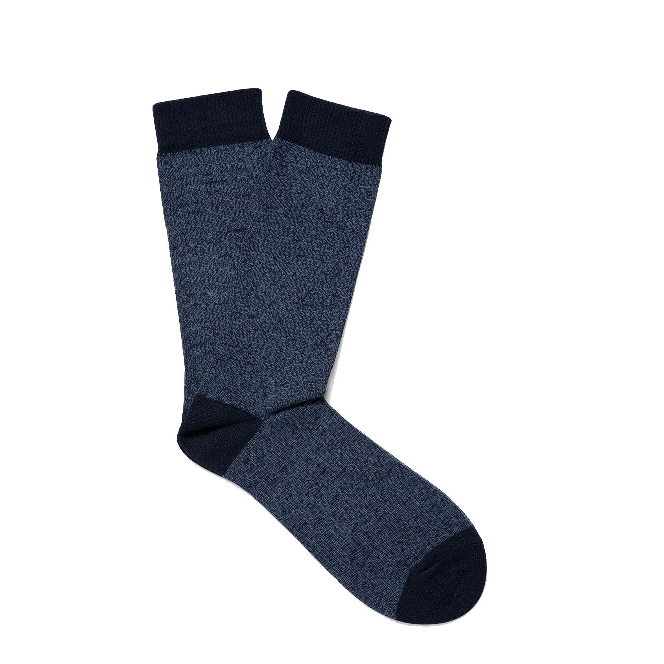 Sunspel Cotton Socks Shale Blue / Navy Twist Sunspel