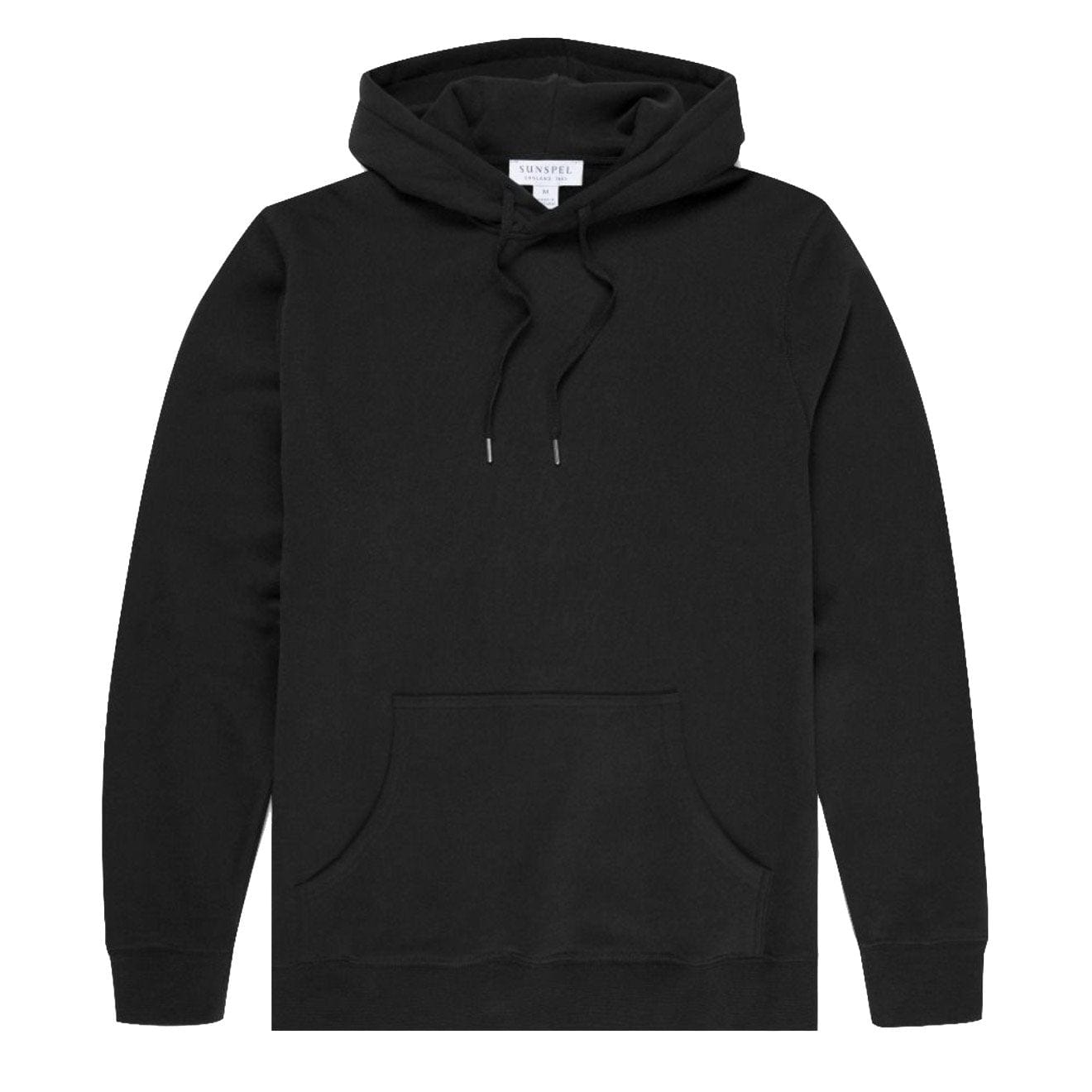 Sunspel Loopback Overhead Hoody Black Sunspel